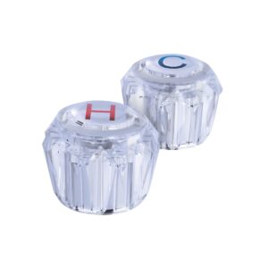 Juego 2 manerales para lavabo y fregadero de acrilicobasic Código: 49244