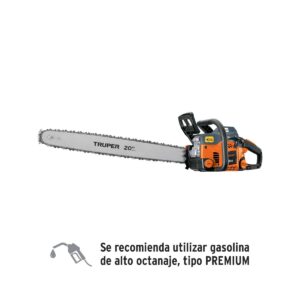 Motosierra 50cc a gasolina con barra de 20" truper Código: 102921