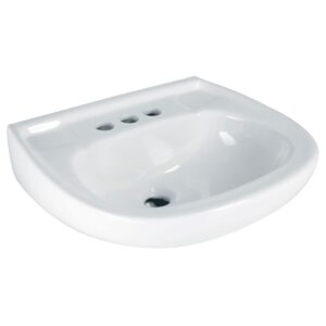 Lavabo cerámico con rebosadero blanco Código: 44002