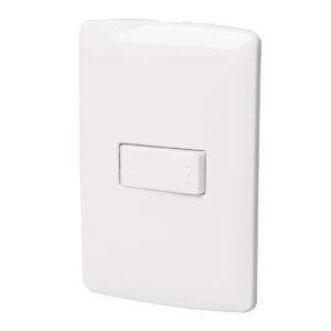 Placa armada con interruptor escaleralinea italiana blanco Código: 46460