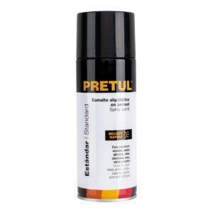 Pintura en aerosol negro mate pretul Código: 27172