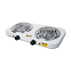 Parrilla electrica 2 quemadores cuadrada volteck basic Código: 23032