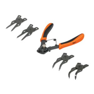 Pinza para anillos de retencion 4 cabezas intercambiables Código: 17355