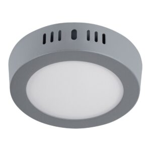 Plafón redondo moderno 6w 6500k led gris Código: 47346