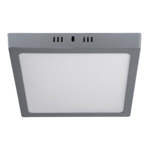 Plafón cuadrado moderno 18 w 6500 k led gris Código: 47448