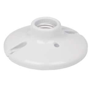 Portalampara de porcelana 4-1/2" circular voltech Código: 46524