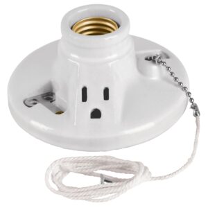 Portalampara de porcelana con ladron y cadena Código: 46526