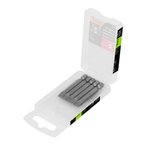 Puntas para desarmador planas p25 largo 2" 5 piezas Código: 12171