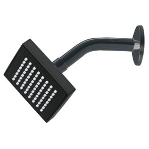 Regadera cuadrada 4' abs con brazo negro aqua Código: 46744