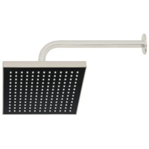 Regadera cuadrada 8' abs con brazo satín aqua Código: 46742