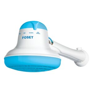 Regadera eléctrica de 4 temperaturas. 6-1/2" azul foset Código: 40239