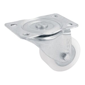 Rodaja de polietileno 2 1/2 placa giratoria c/balero fiero Código: 48627