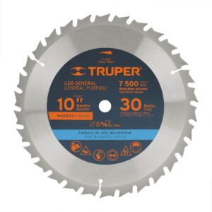 Disco sierra 10" para madera 30 dientes centro 5/8" Código: 18304