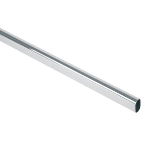 Tubo ovalado cromado para closet Código: 48977